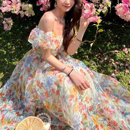 Lolalulu Forest Fairy Floral Dress