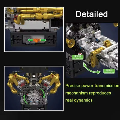 6.5L Naturally Aspirated V12 British Engine | 976PCS